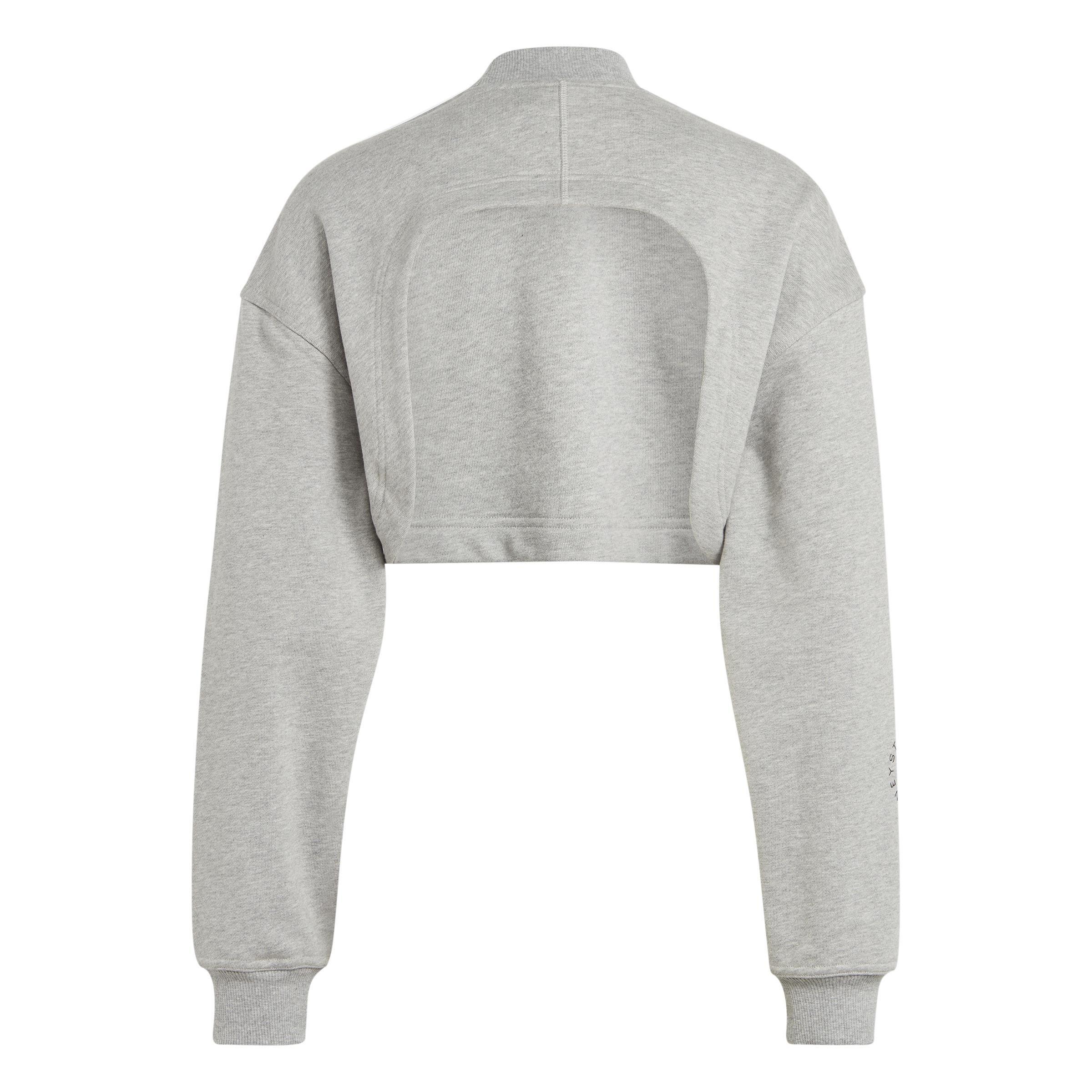 Truecasuals Cropped Sweatshirt, Grey, A901_ONE, large image number 2
