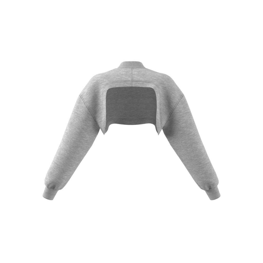 Truecasuals Cropped Sweatshirt, Grey, A901_ONE, large image number 11