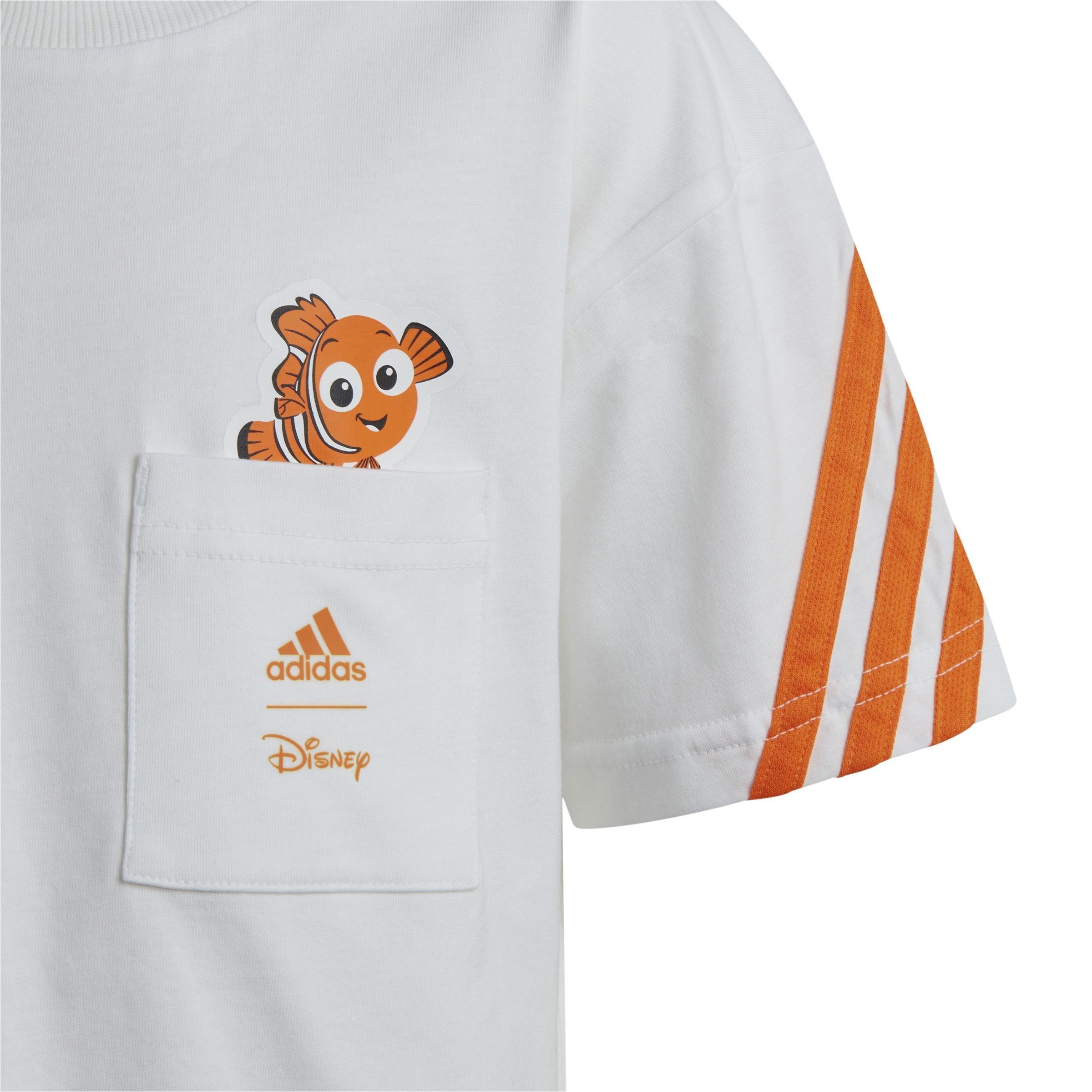 Unisex Kids Finding Nemo T-Shirt, White, A901_ONE, large image number 4