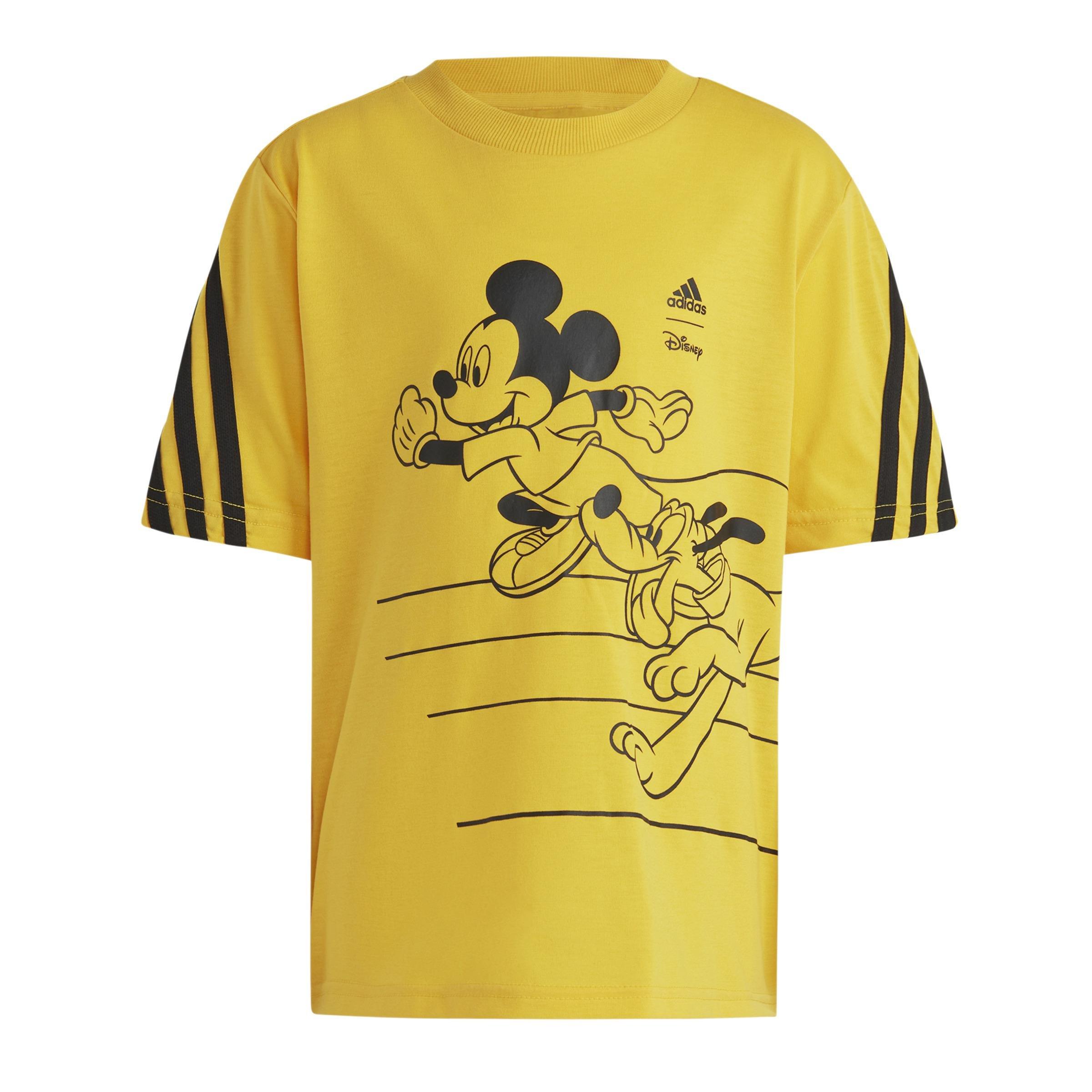 Unisex Kids Disney Mickey Mouse T-Shirt, Yellow, A901_ONE, large image number 1