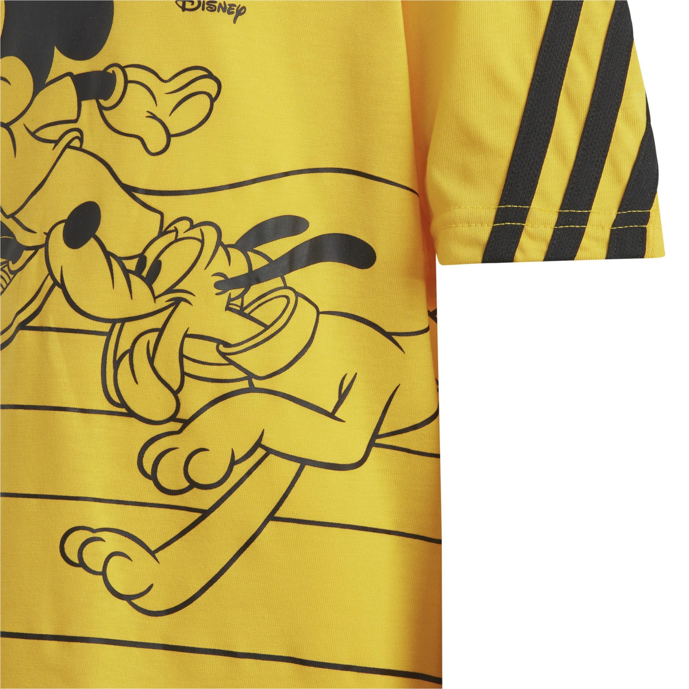 Unisex Disney Mickey Mouse T-Shirt, Yellow, A901_ONE, large image number 3