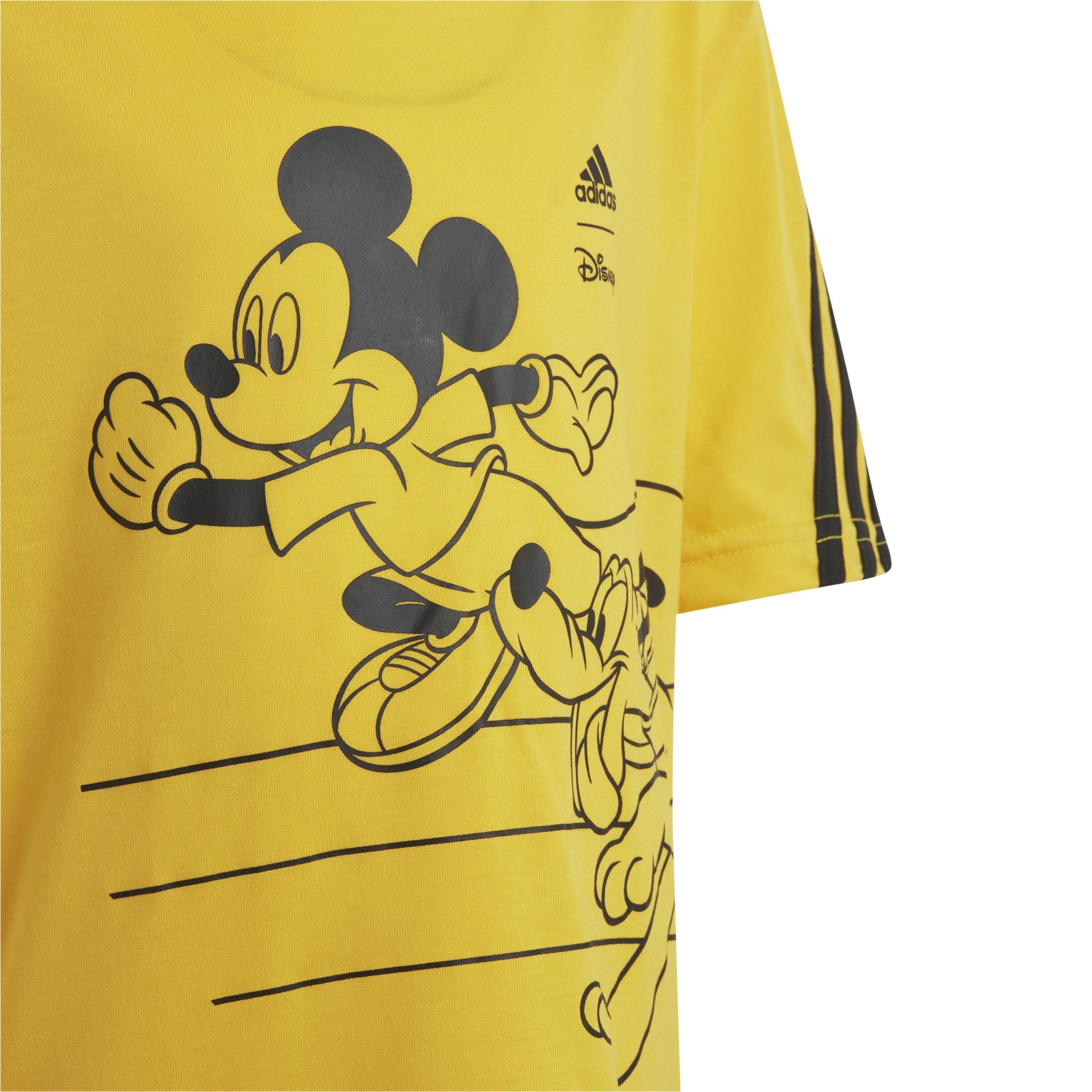 Unisex Kids Disney Mickey Mouse T-Shirt, Yellow, A901_ONE, large image number 5