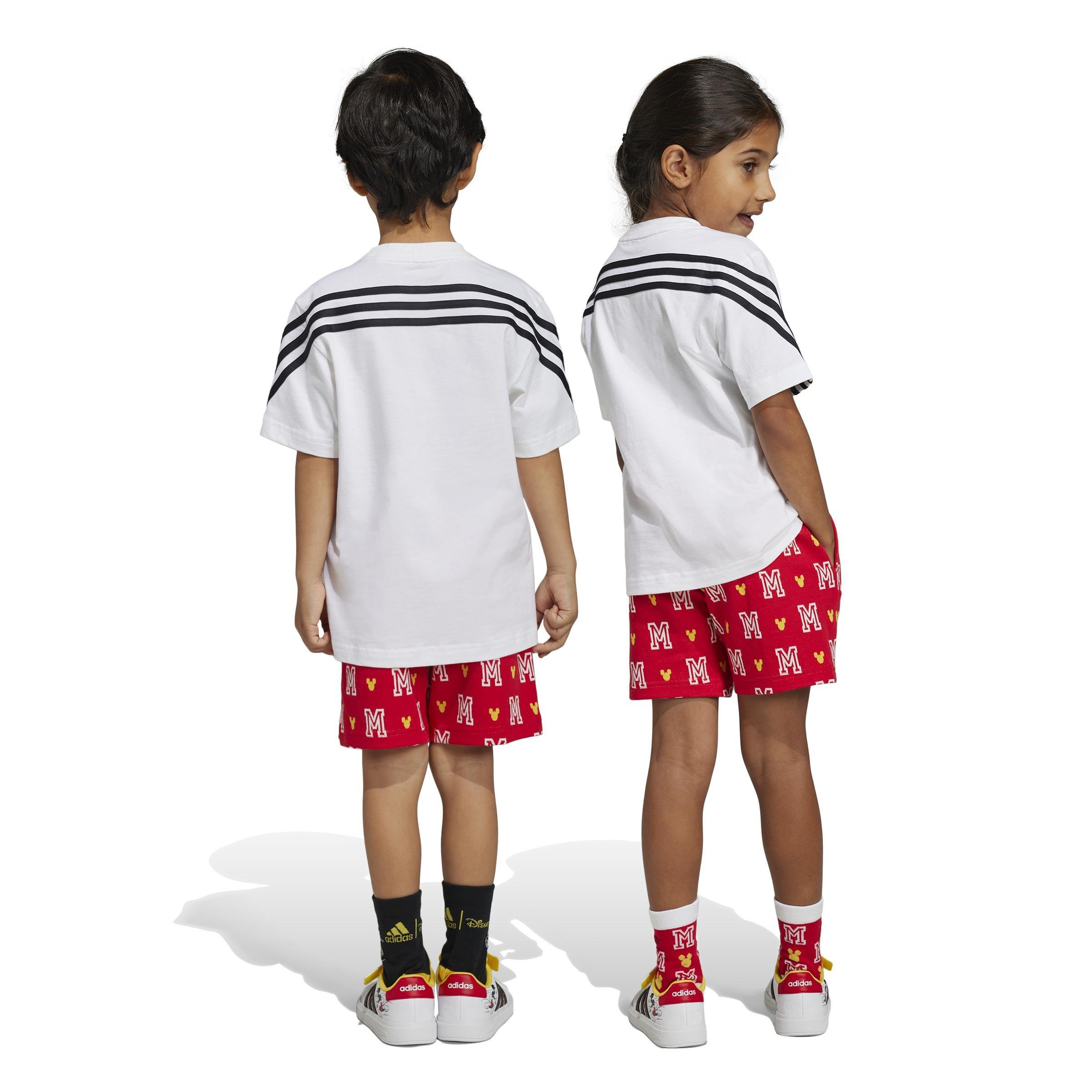 Unisex Kids adidas x Disney Mickey Mouse Tee Set, White, , large image number 3