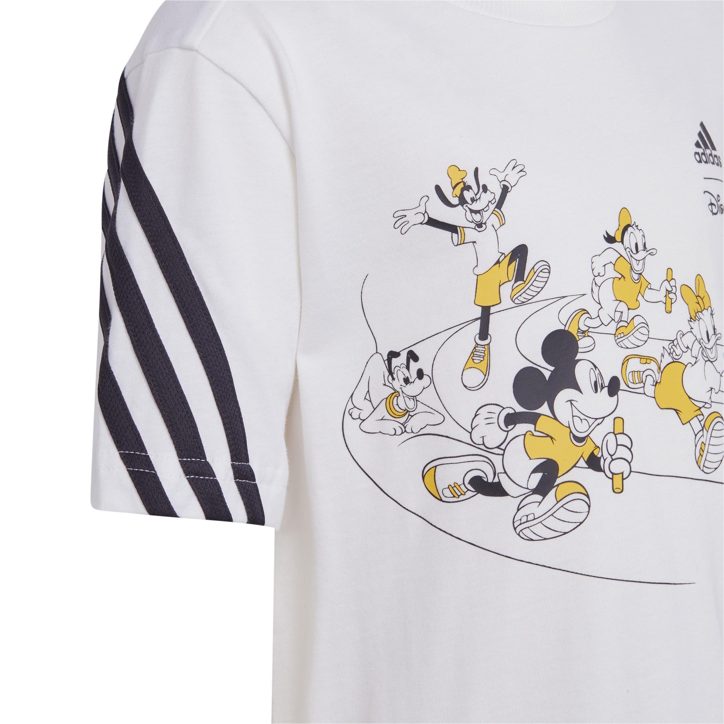 Unisex Kids adidas x Disney Mickey Mouse Tee Set, White, , large image number 5