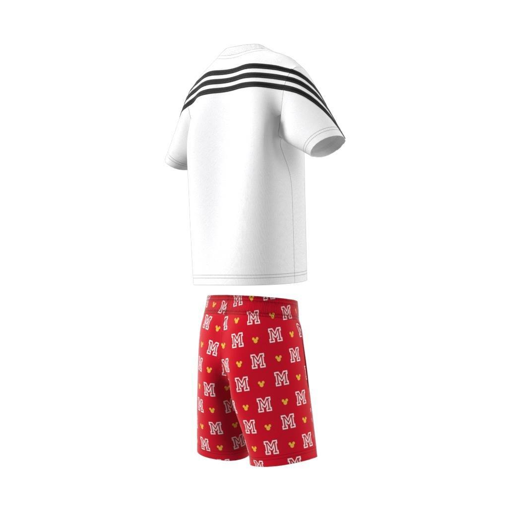 Unisex Kids adidas x Disney Mickey Mouse Tee Set, White, , large image number 10