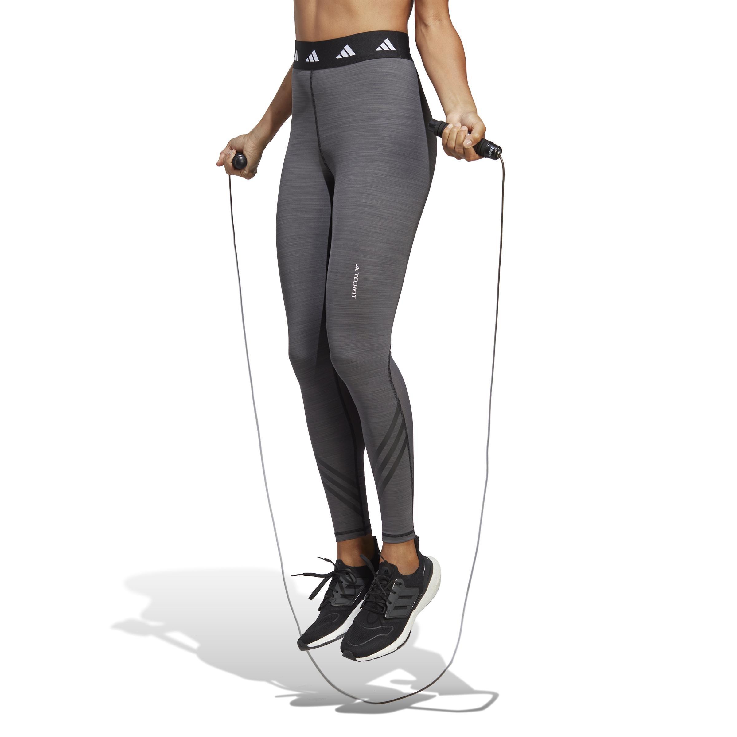 Techfit 3-Stripes Leggings, Grey, , large image number 0