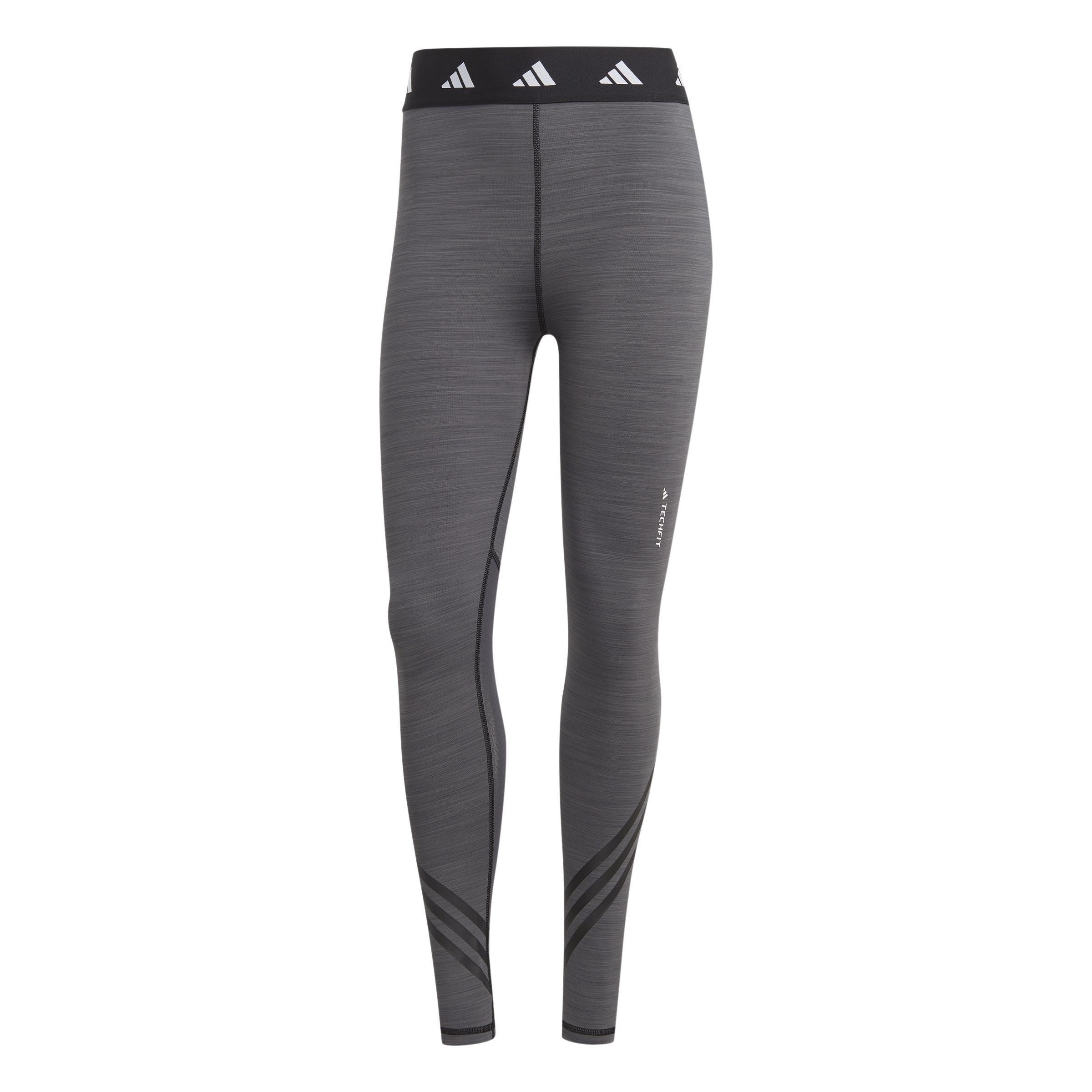 Techfit 3-Stripes Leggings, Grey, , large image number 2