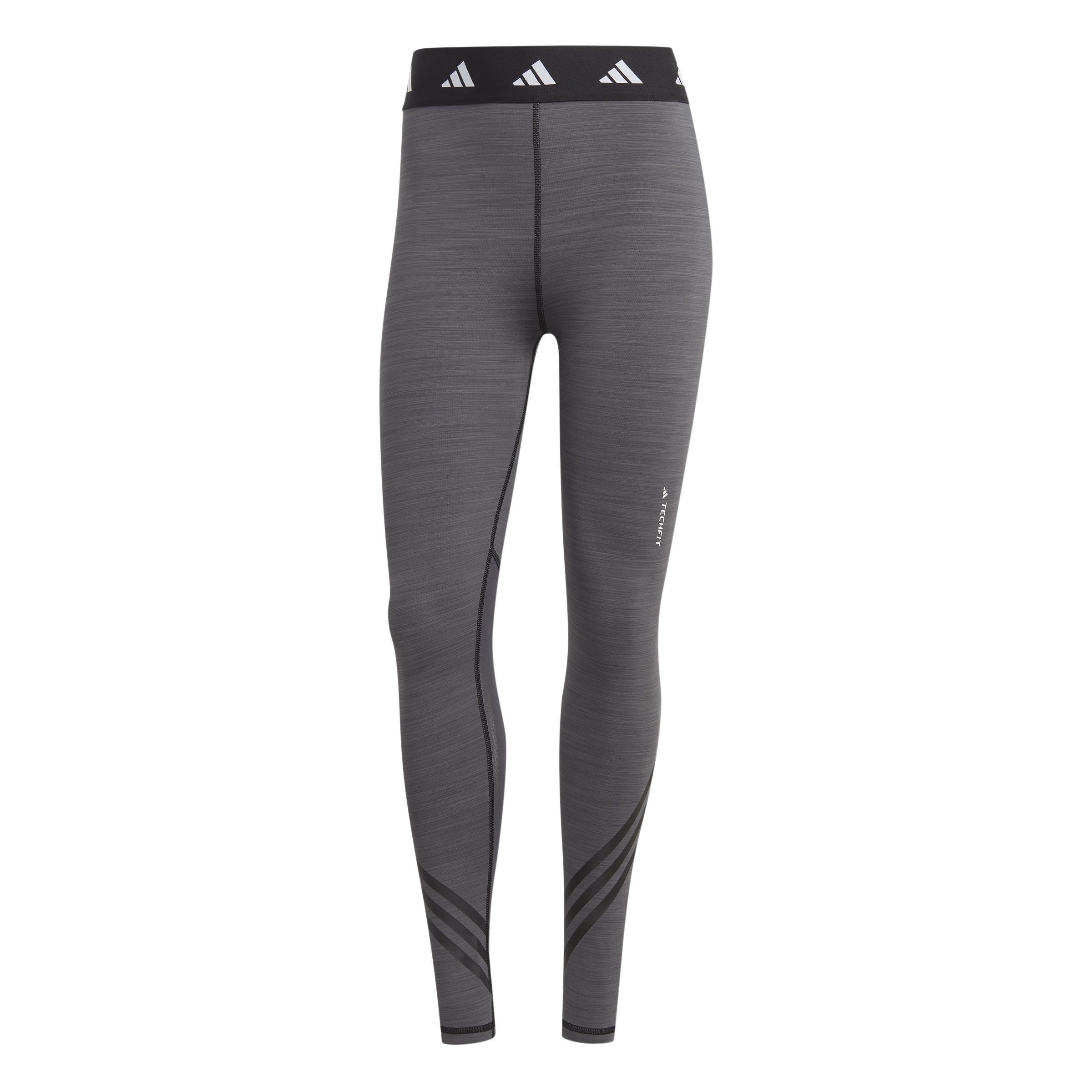 Techfit 3-Stripes Leggings, Grey, A901_ONE, large image number 3