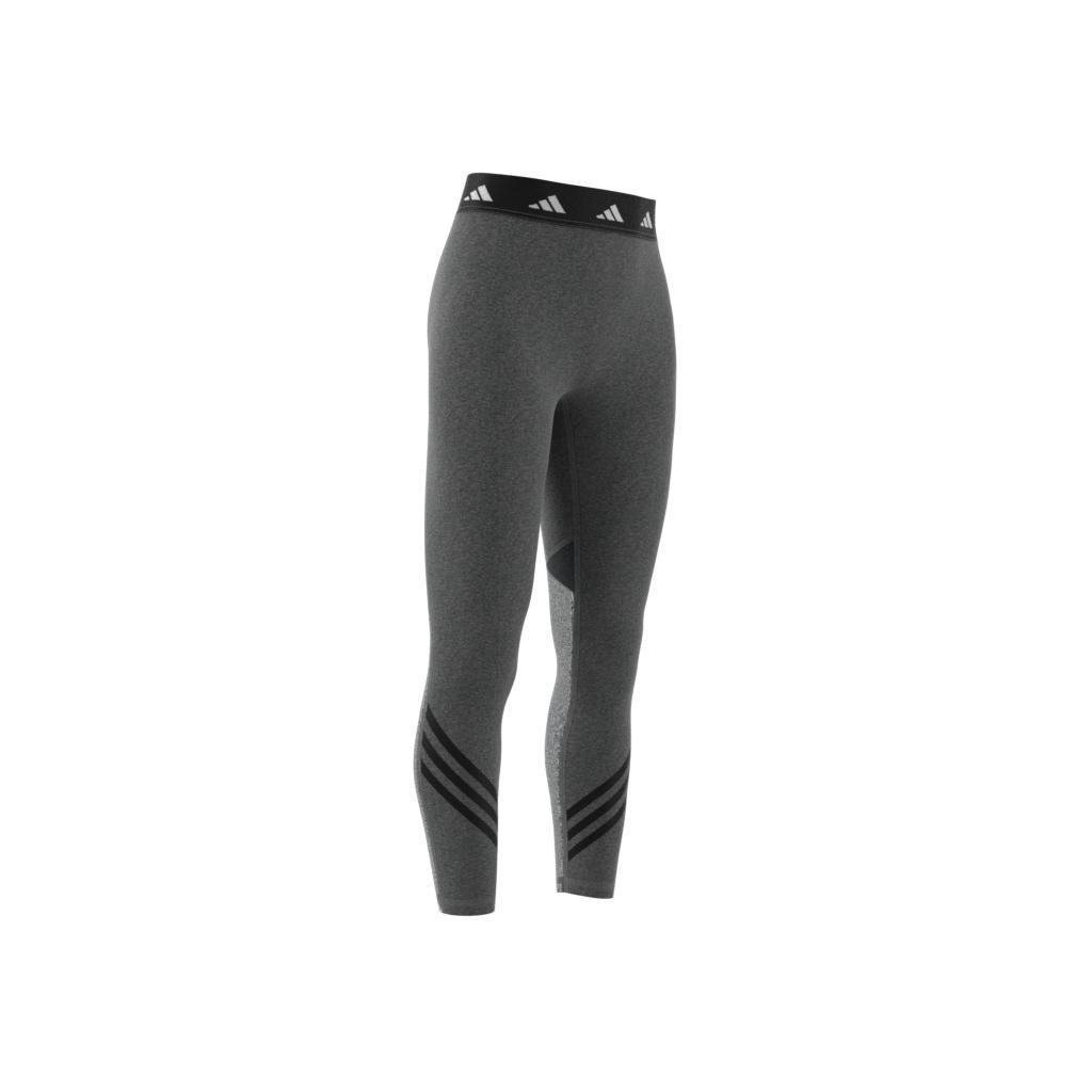 Techfit 3-Stripes Leggings, Grey, A901_ONE, large image number 7