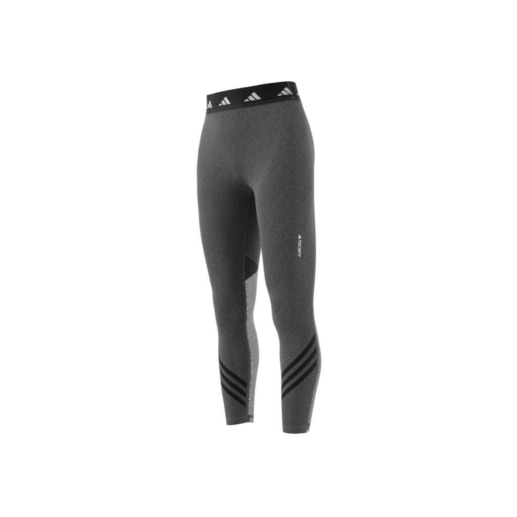 Techfit 3-Stripes Leggings, Grey, , large image number 8