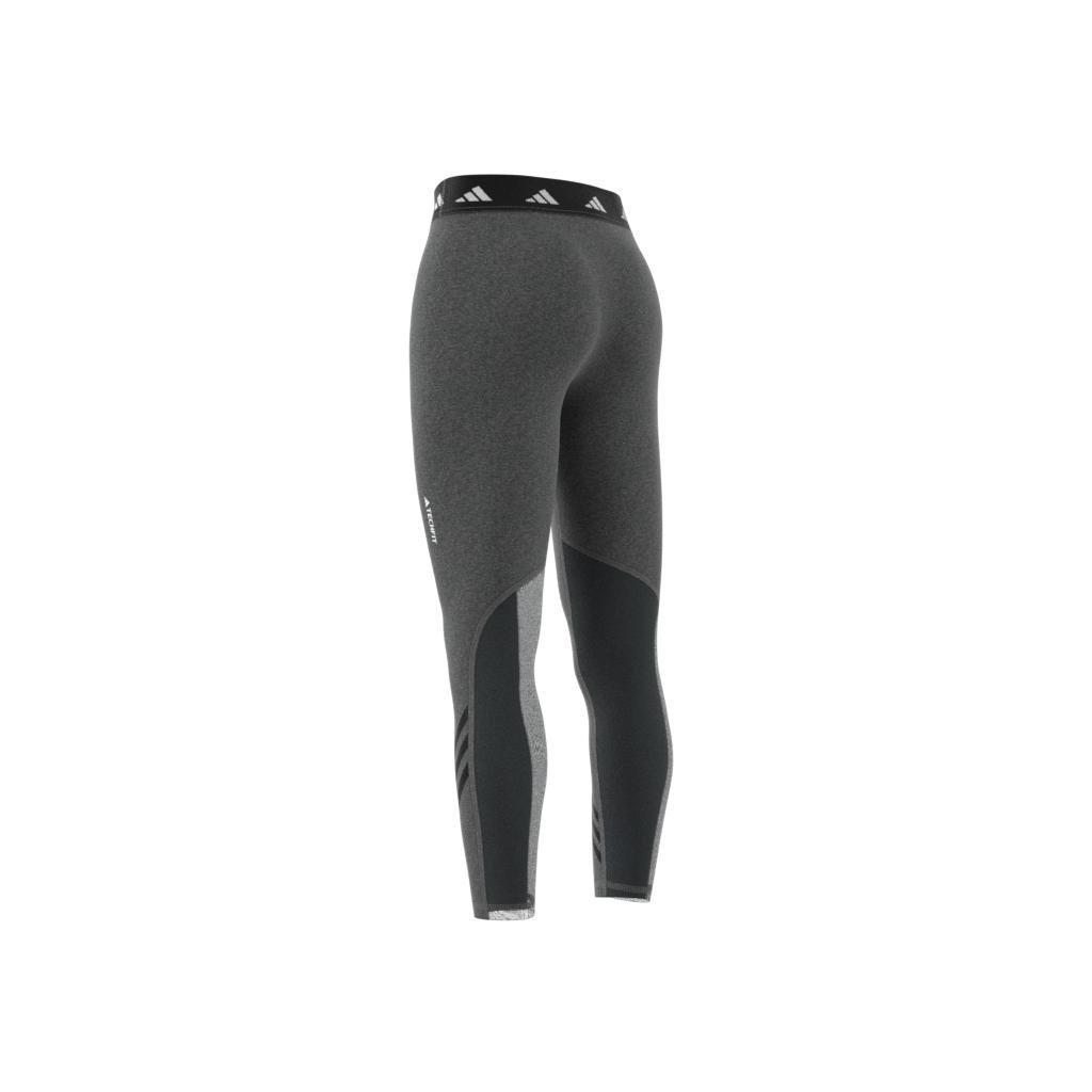 Techfit 3-Stripes Leggings, Grey, , large image number 9
