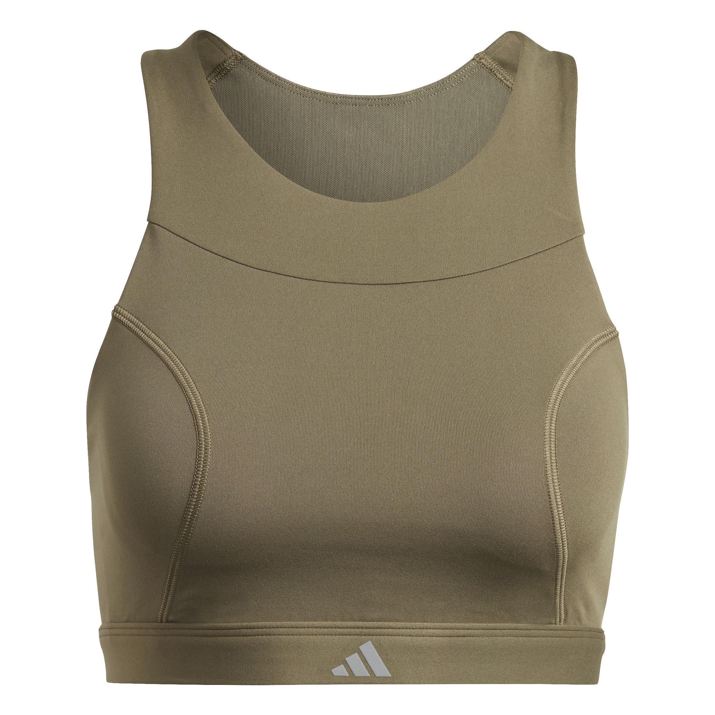 Running Medium-Support Bra, Green, A901_ONE, large image number 0