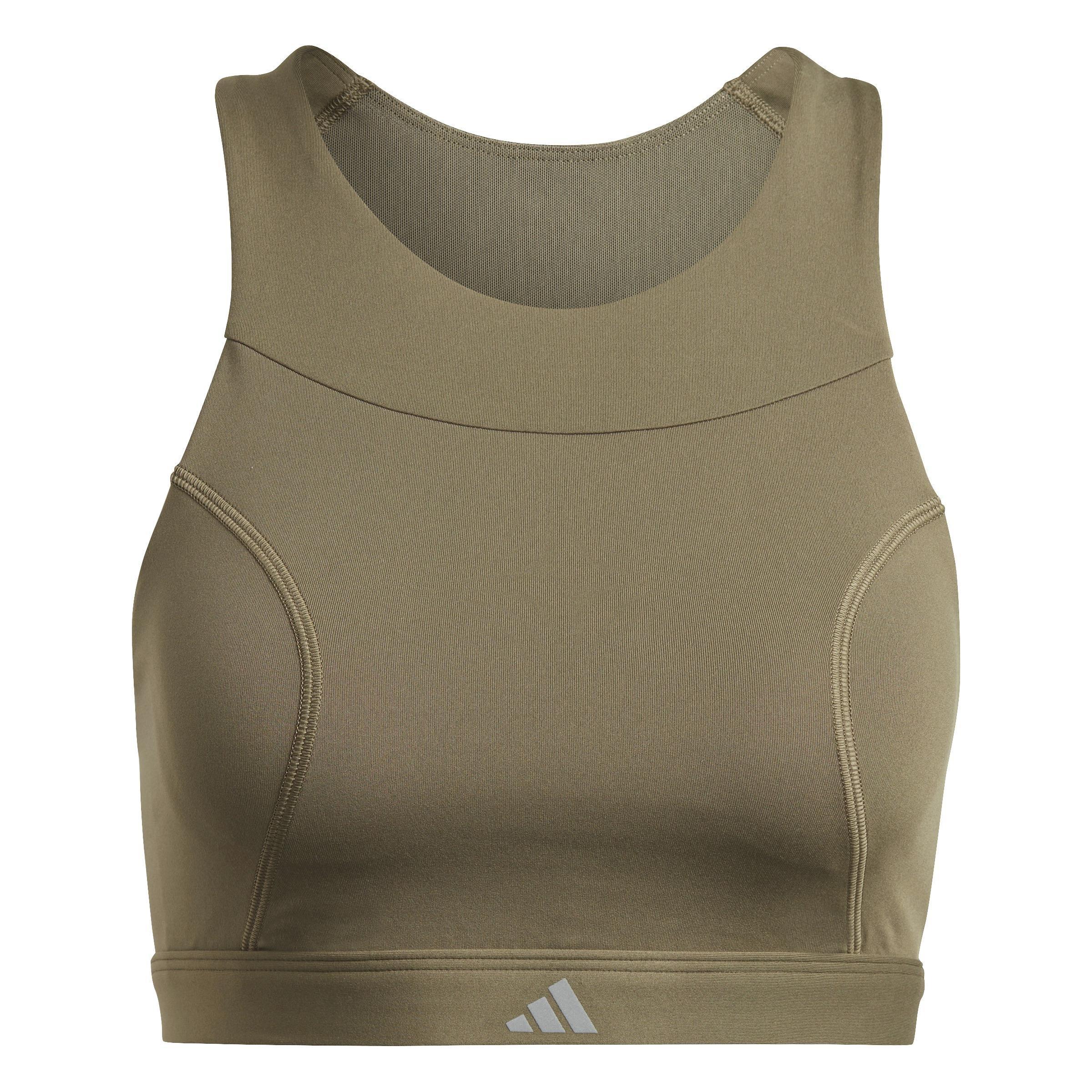 Running Medium-Support Bra, Green, A901_ONE, large image number 2