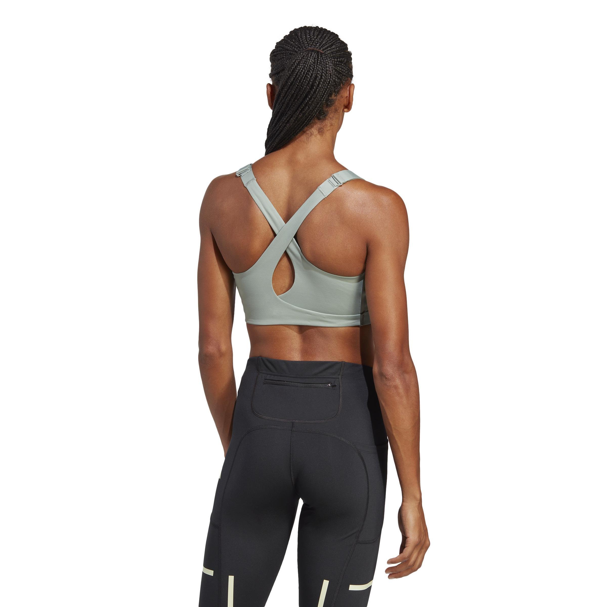 Fastimpact Luxe Run High-Support Bra, Green, , large image number 3