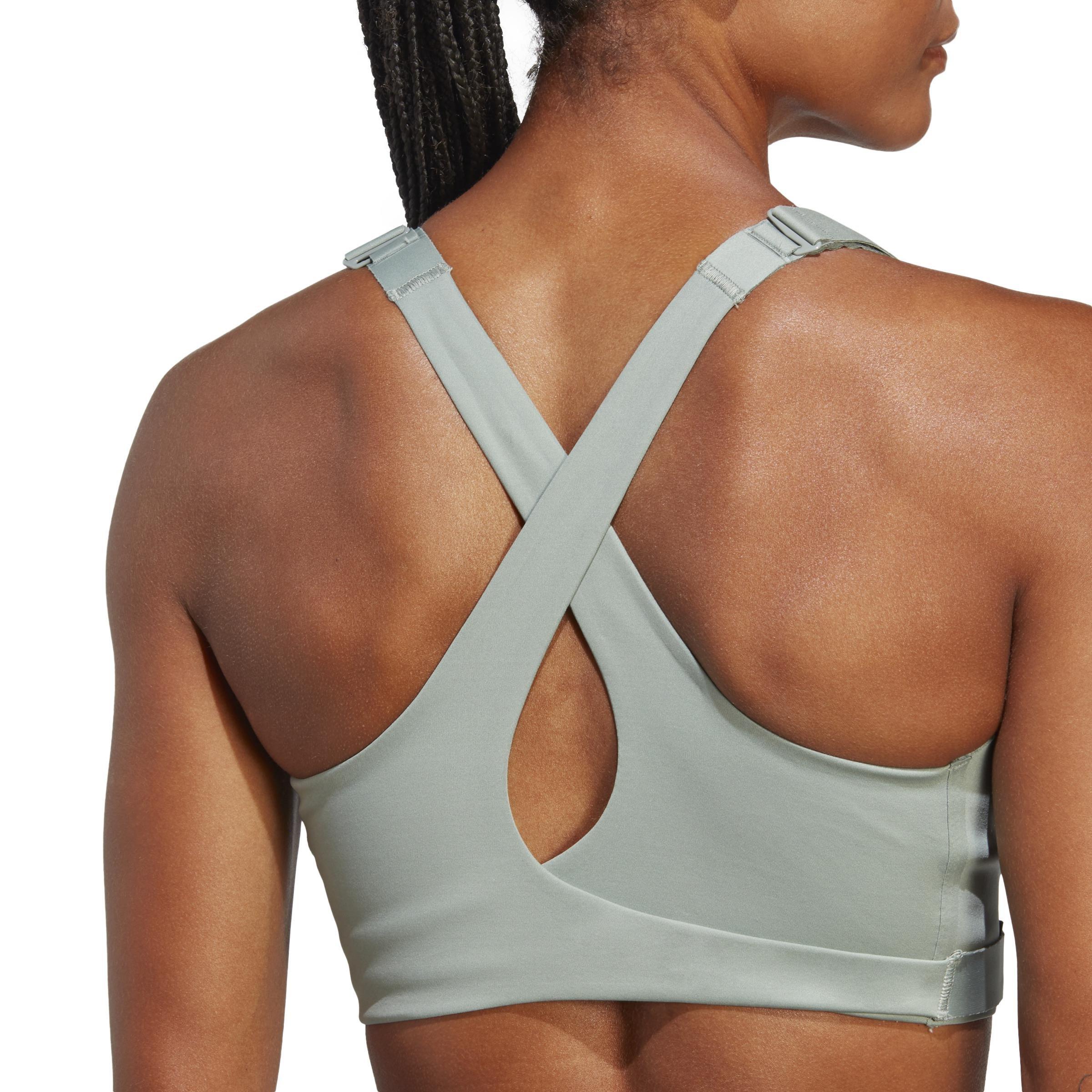 Fastimpact Luxe Run High-Support Bra, Green, , large image number 6