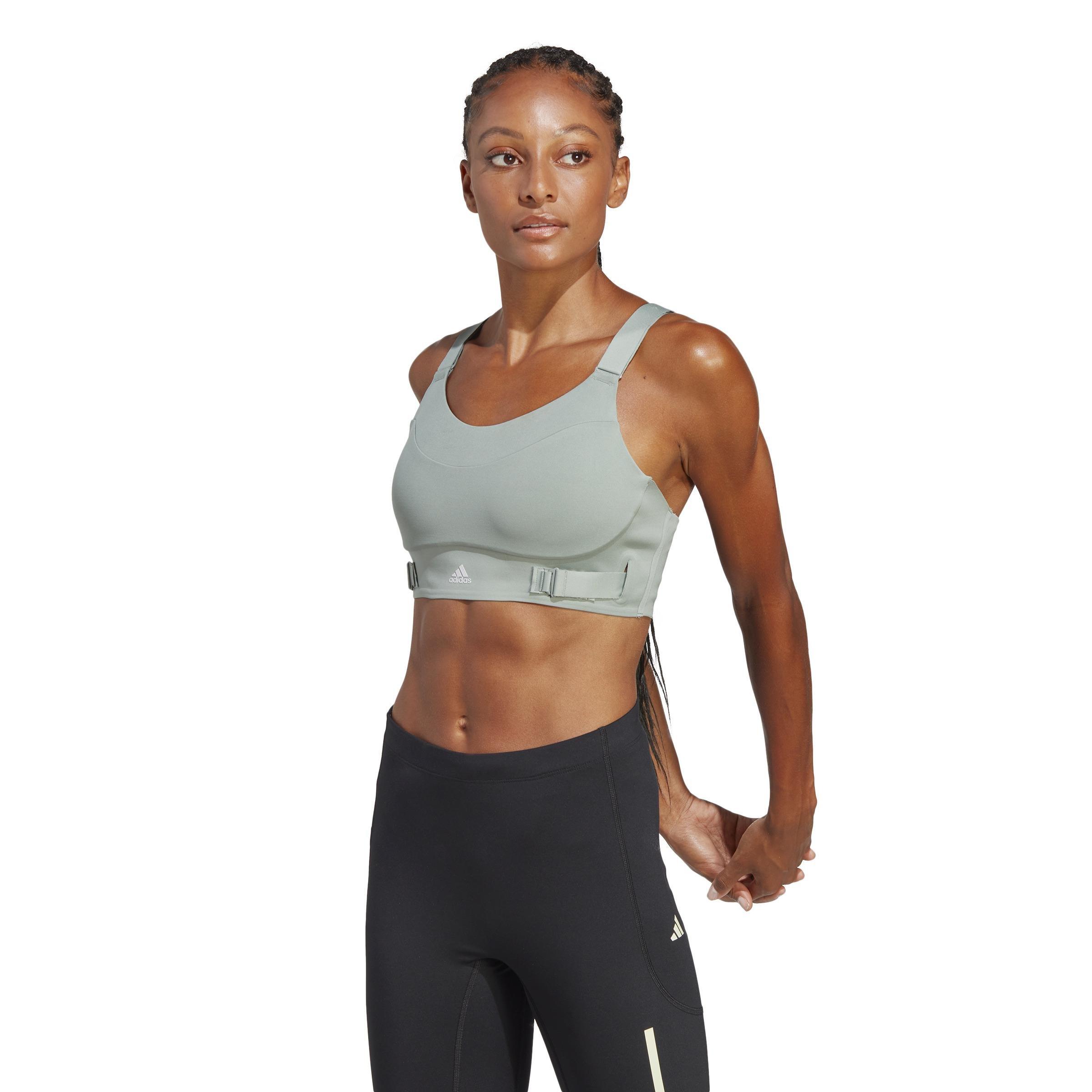 Fastimpact Luxe Run High-Support Bra, Green, , large image number 7