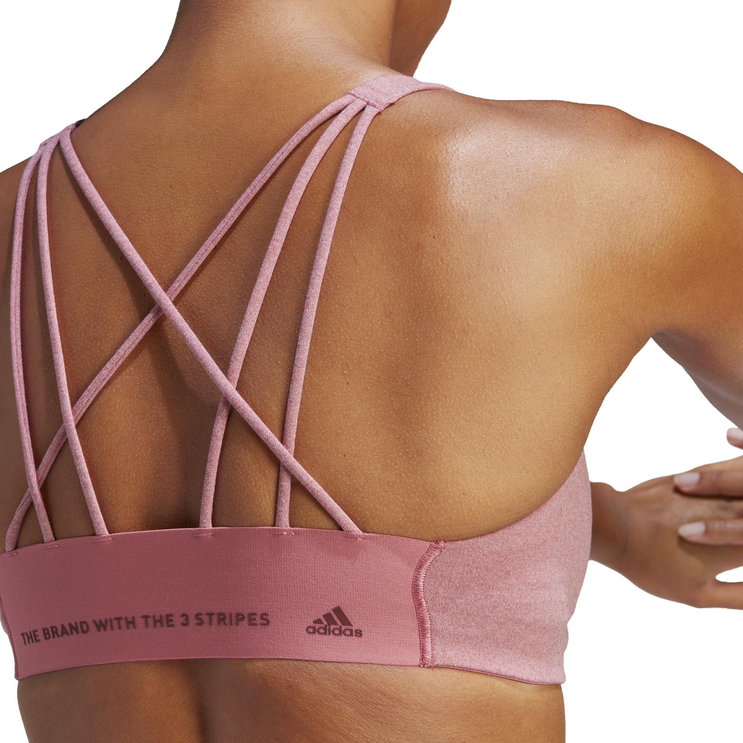 Coreflow Medium-Support Bra, Pink, A901_ONE, large image number 5