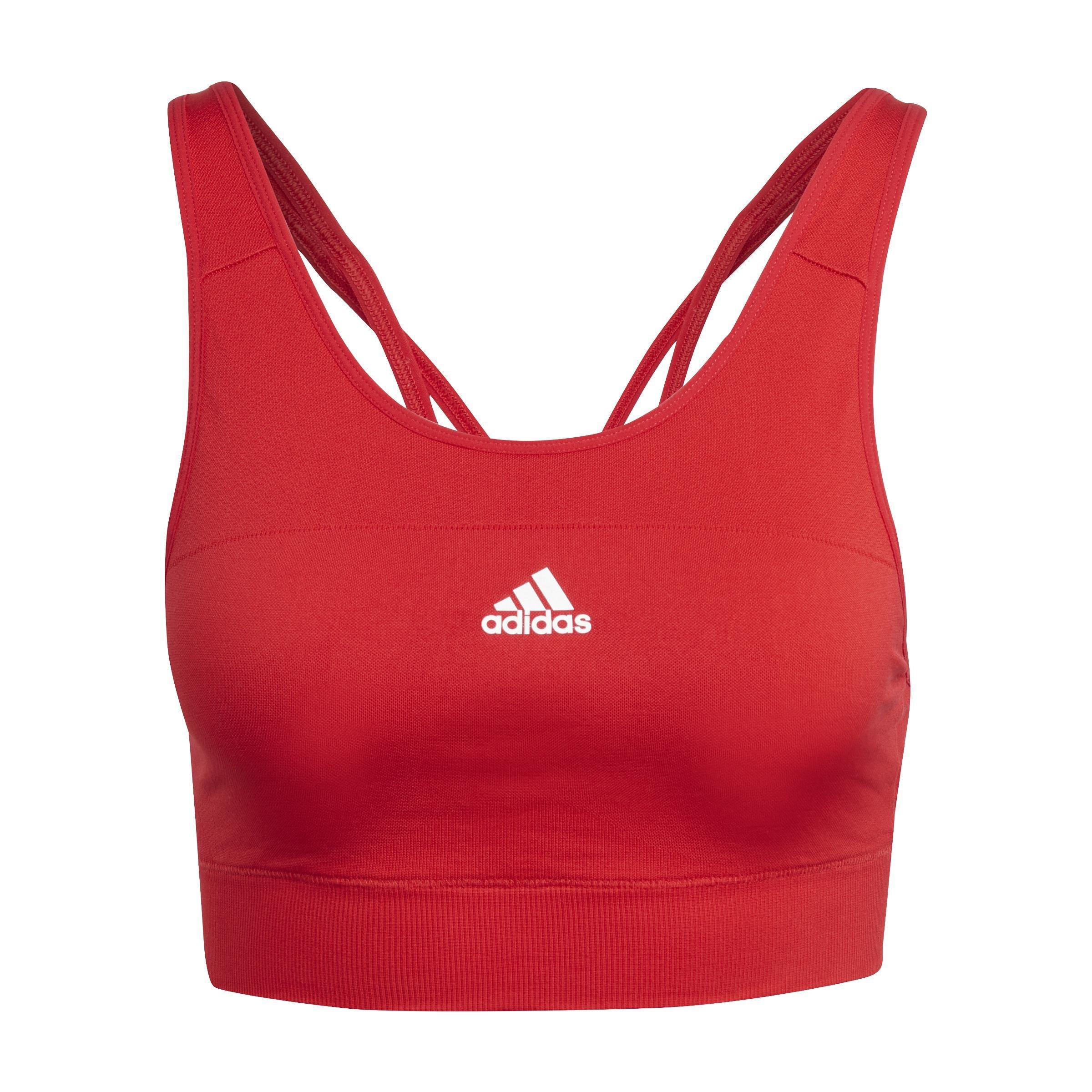 Aeroknit Training Medium-Support Bra, Red, A901_ONE, medium