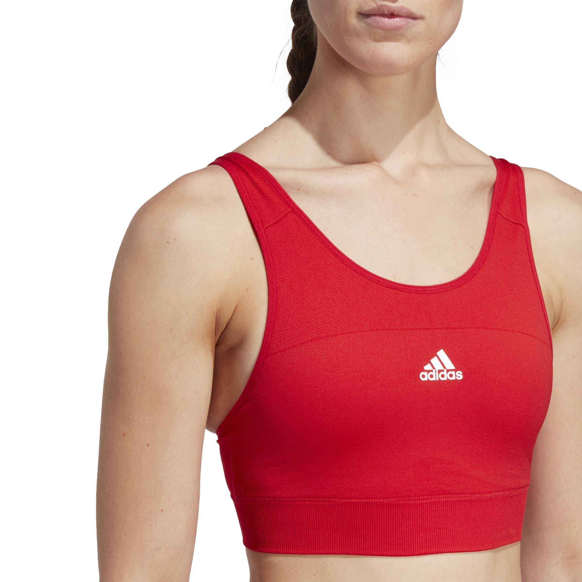 Aeroknit Training Medium-Support Bra, Red, A901_ONE, large image number 5