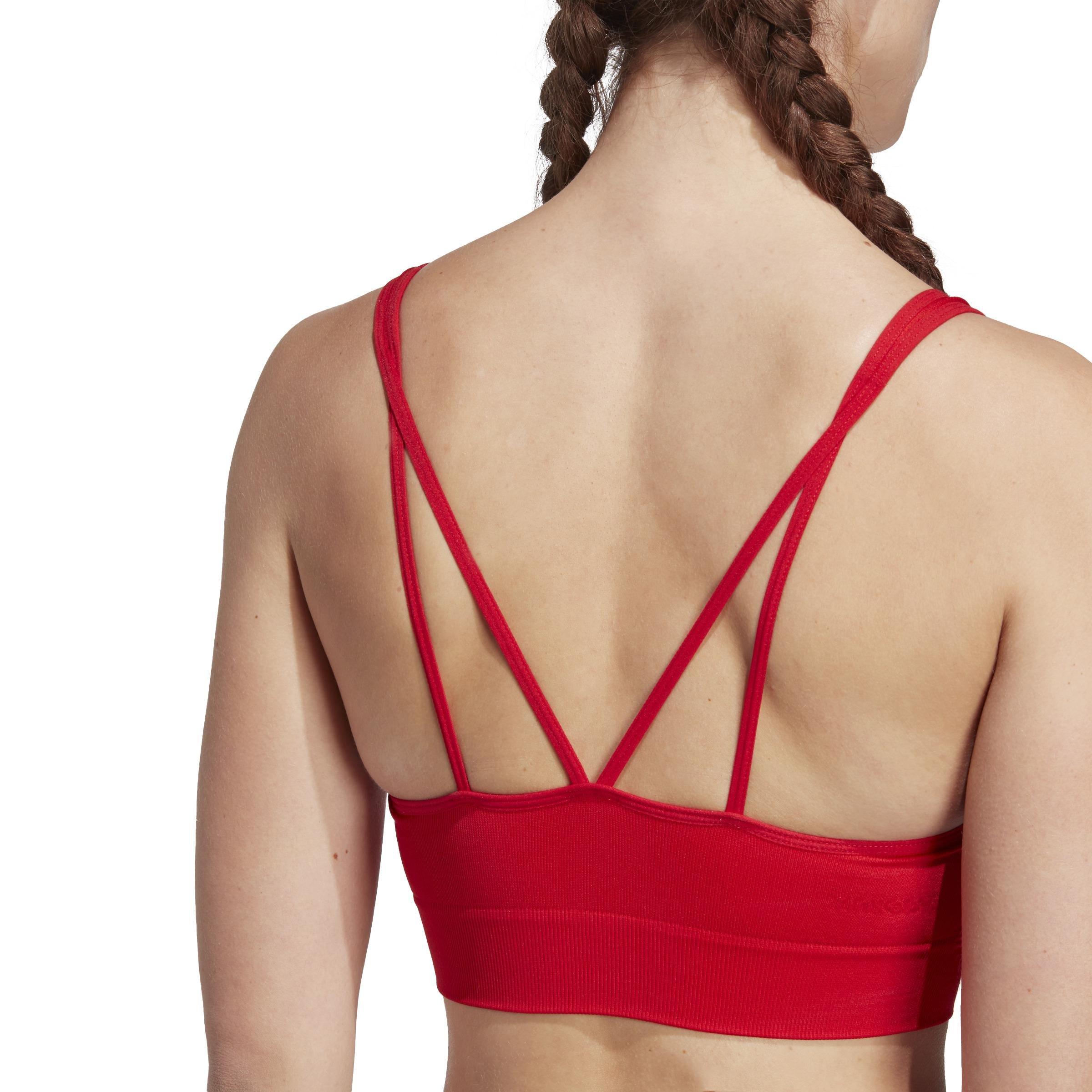 Aeroknit Training Medium-Support Bra, Red, A901_ONE, large image number 6