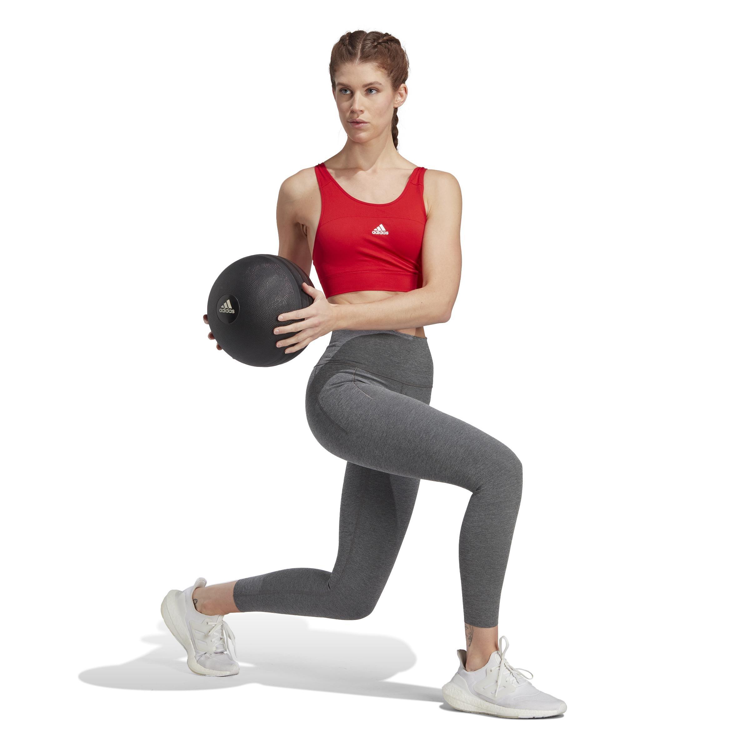 Aeroknit Training Medium-Support Bra, Red, A901_ONE, large image number 7