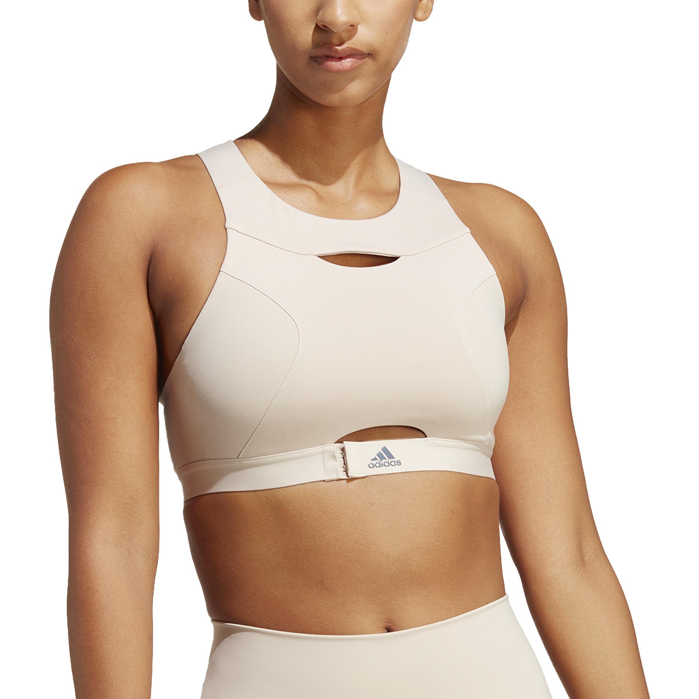 Powerimpact Luxe Training Medium-Support Bra, Brown, A901_ONE, medium