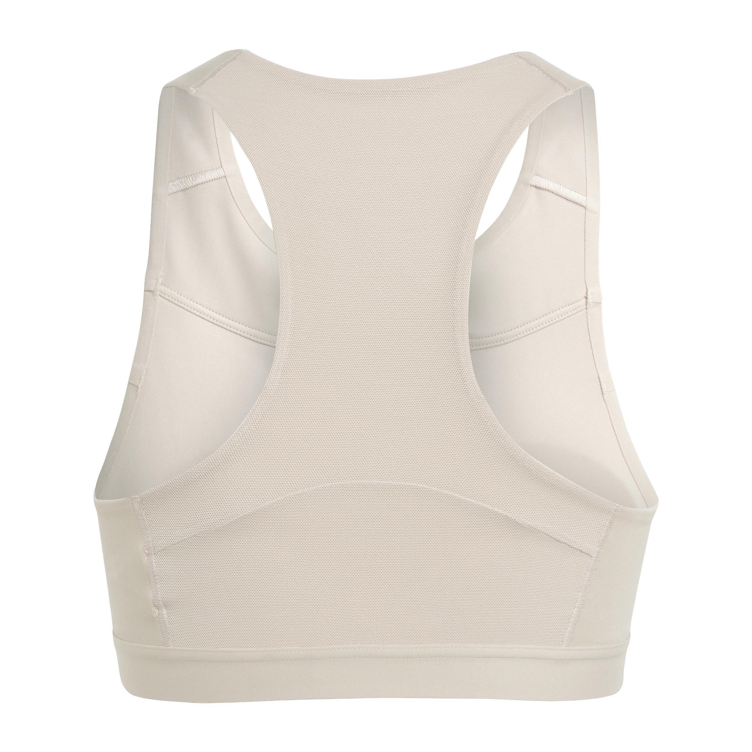 Powerimpact Luxe Training Medium-Support Bra, Brown, A901_ONE, large image number 4