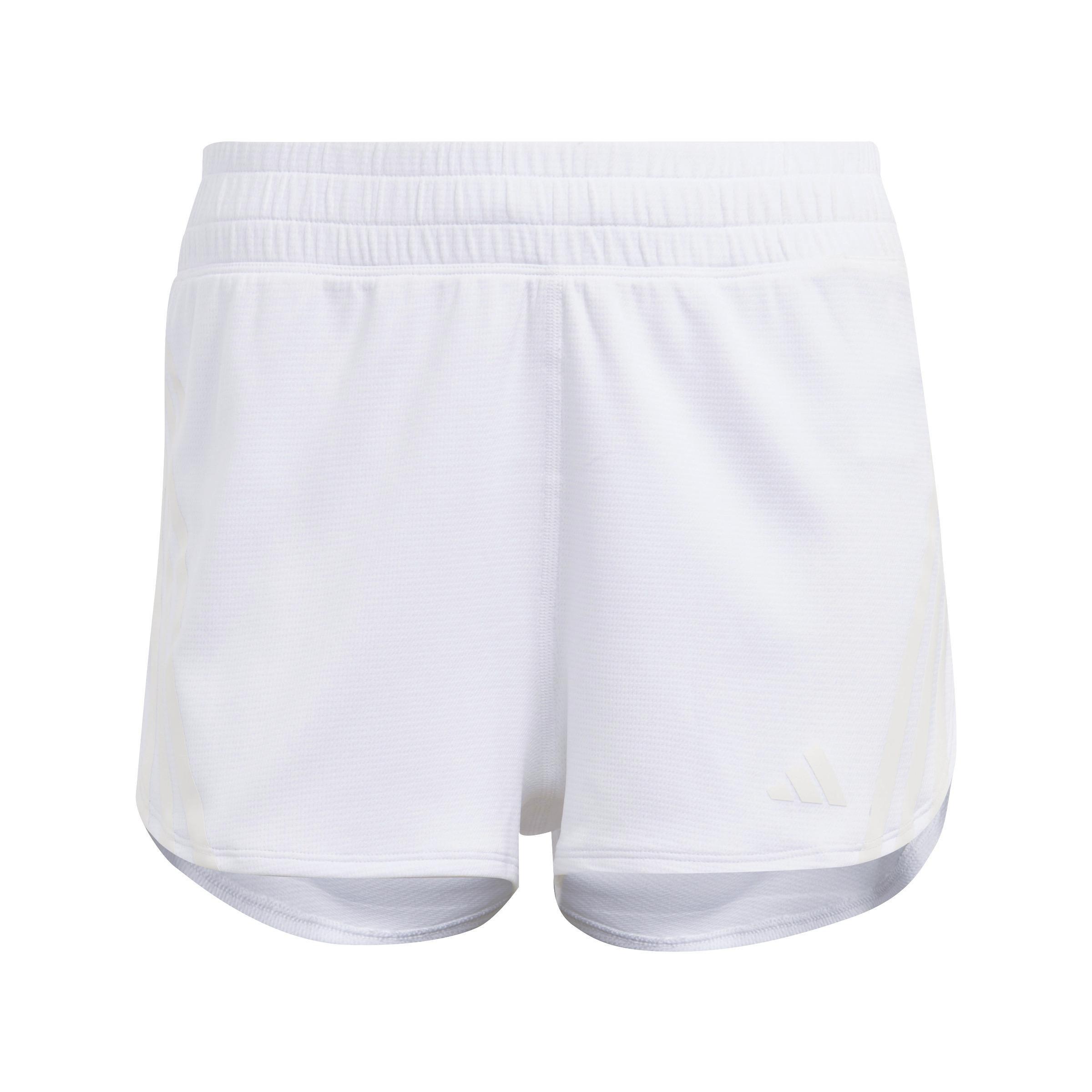 Run Icons 3-Stripes Low Carbon Running Shorts, White, , large image number 0