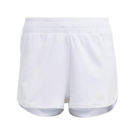 Women Run Icons 3-Stripes Low Carbon Running Shorts, White, A901_ONE, large image number 0
