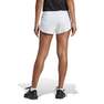 Women Run Icons 3-Stripes Low Carbon Running Shorts, White, A901_ONE, thumbnail image number 2