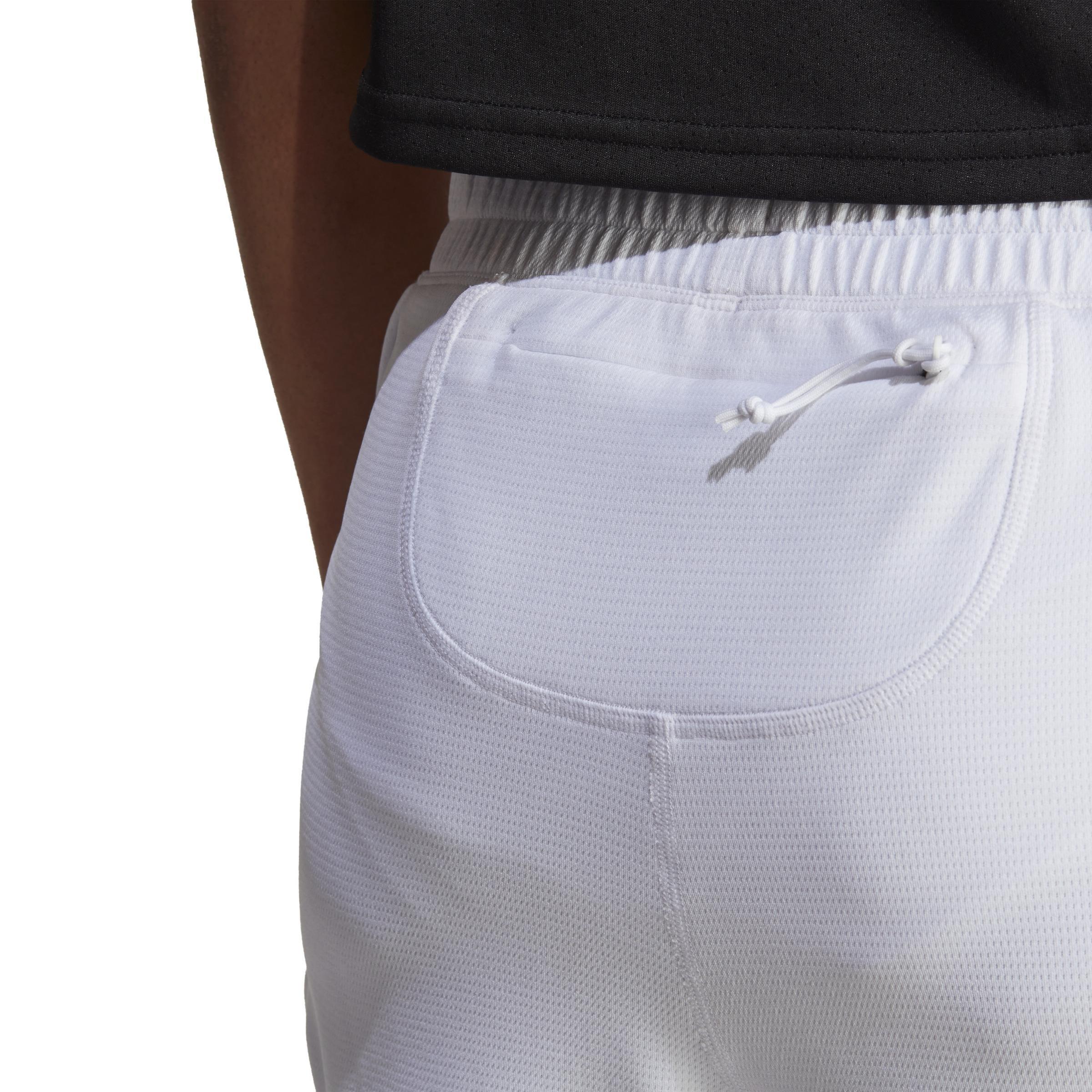 Run Icons 3-Stripes Low Carbon Running Shorts, White, A901_ONE, large image number 4