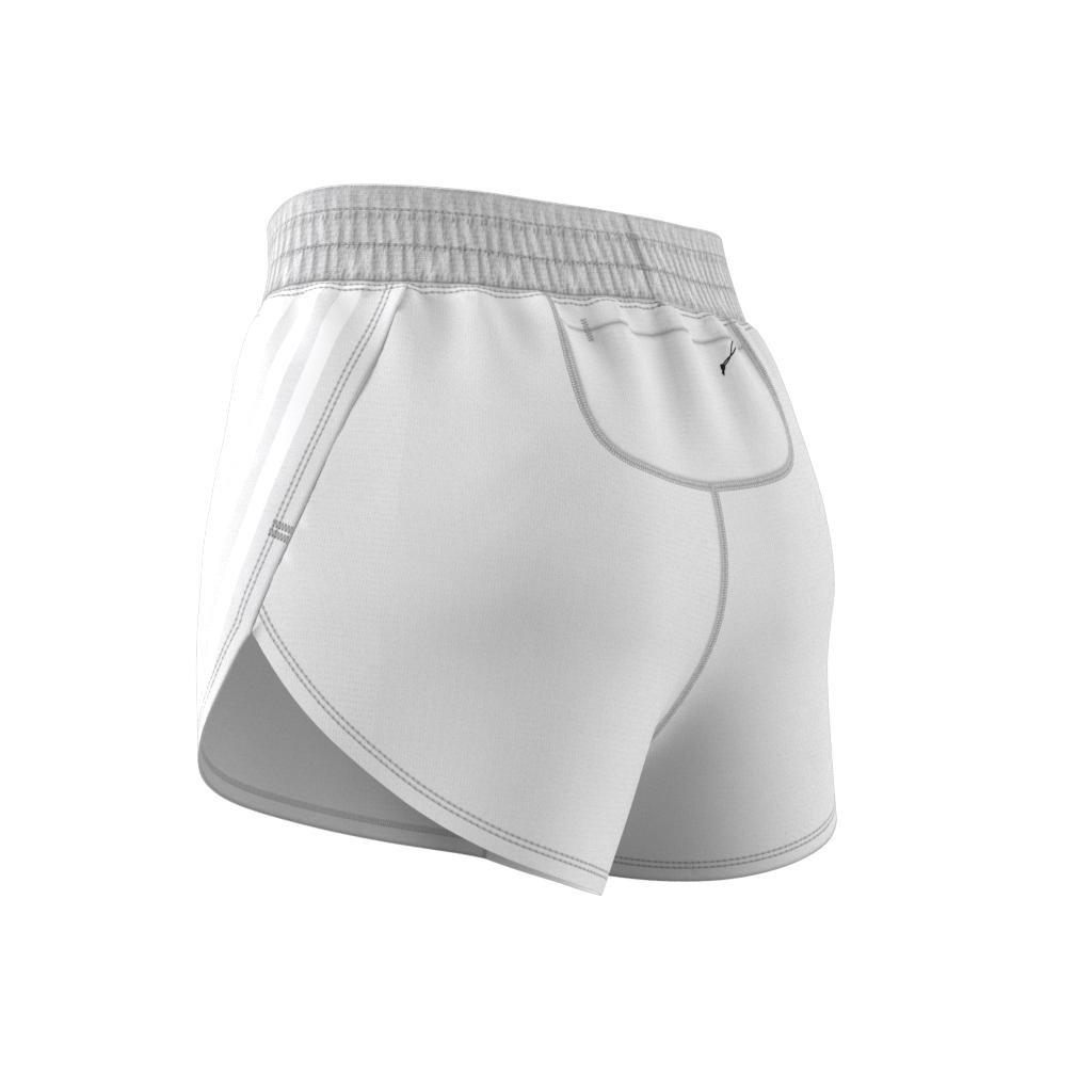 Run Icons 3-Stripes Low Carbon Running Shorts, White, A901_ONE, large image number 5