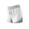 Women Run Icons 3-Stripes Low Carbon Running Shorts, White, A901_ONE, thumbnail image number 6
