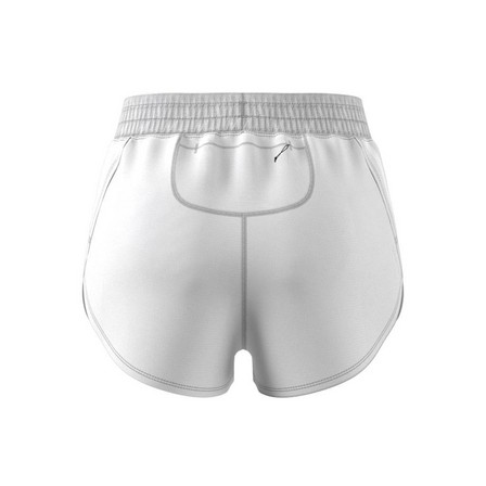 Women Run Icons 3-Stripes Low Carbon Running Shorts, White, A901_ONE, large image number 11