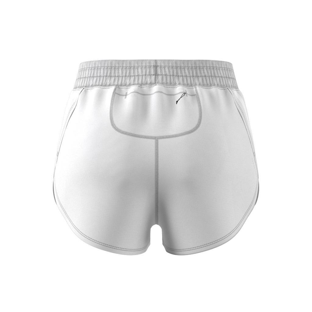 Run Icons 3-Stripes Low Carbon Running Shorts, White, A901_ONE, large image number 11