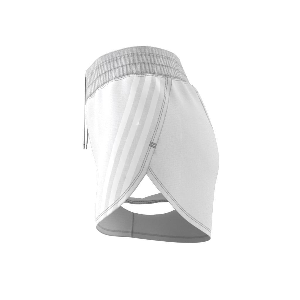 Run Icons 3-Stripes Low Carbon Running Shorts, White, A901_ONE, large image number 12