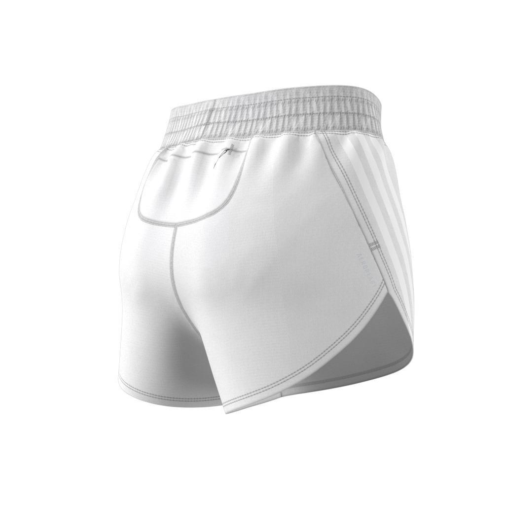 Run Icons 3-Stripes Low Carbon Running Shorts, White, A901_ONE, large image number 14