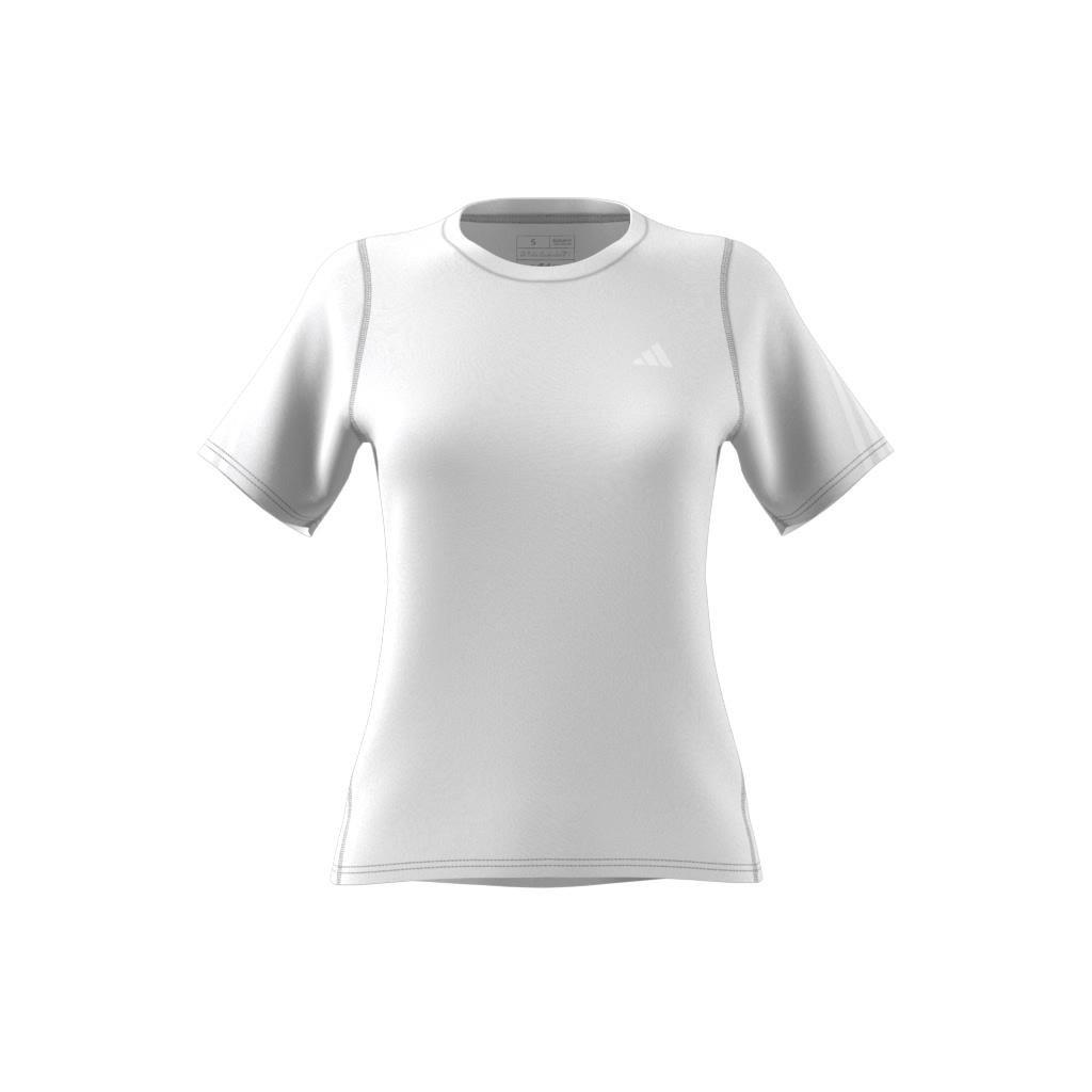 Run Icons 3-Stripes Low-Carbon Running T-Shirt, White, A901_ONE, large image number 6
