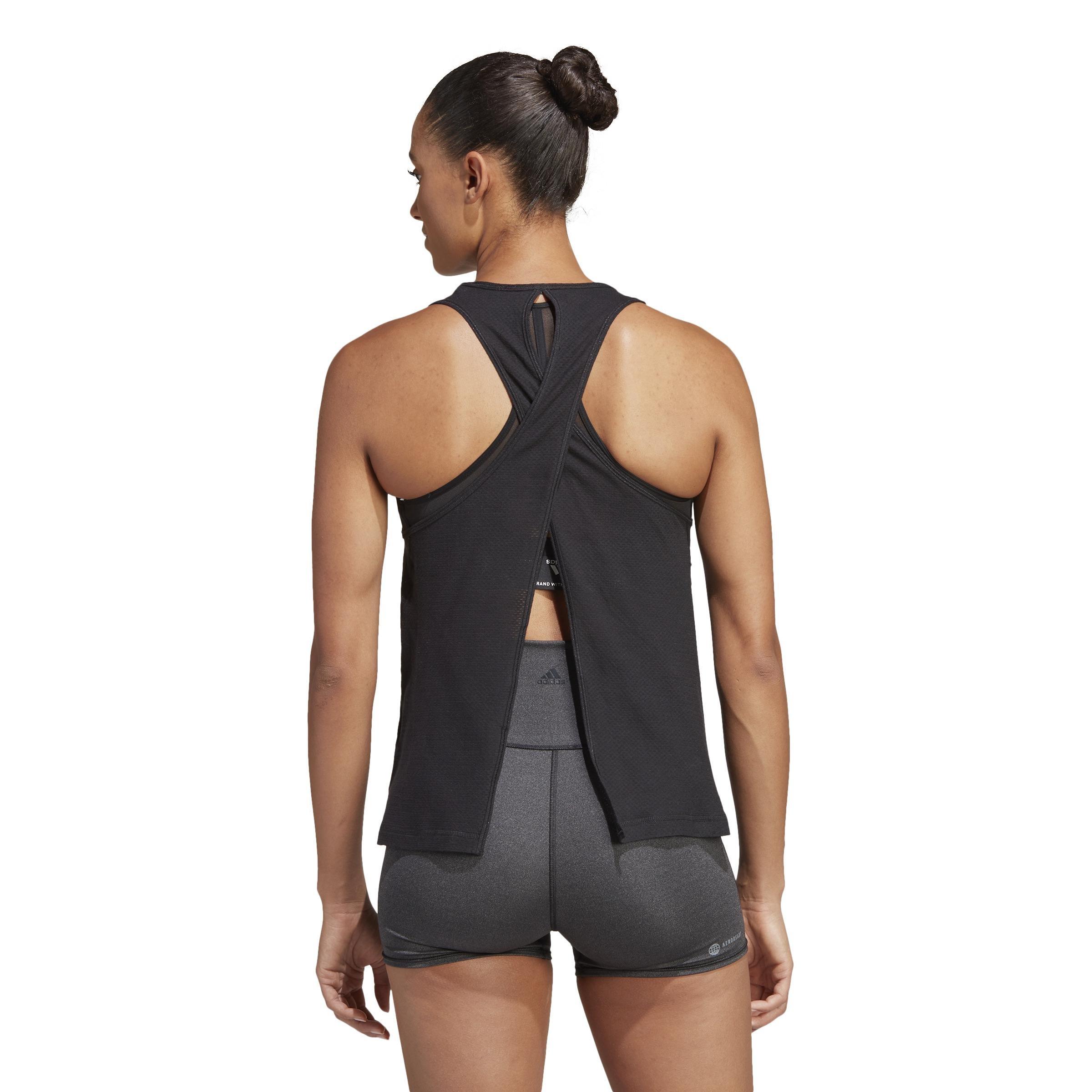 Run Icons Made With Nature Running Tank Top, Black, A901_ONE, large image number 3