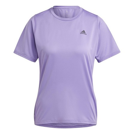 Women Run Icon 3 Bar T-Shirt, Purple, A901_ONE, large image number 0