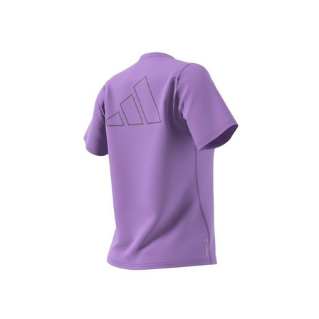 Women Run Icon 3 Bar T-Shirt, Purple, A901_ONE, large image number 8