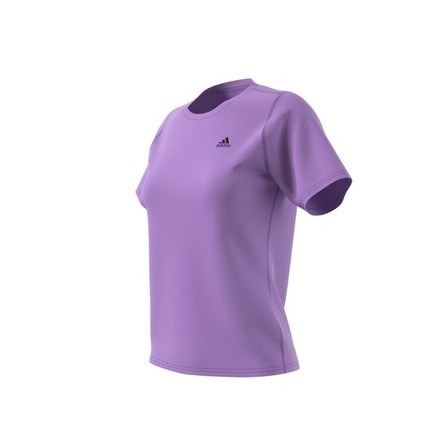 Women Run Icon 3 Bar T-Shirt, Purple, A901_ONE, large image number 12