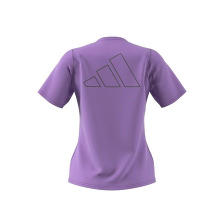 Women Run Icon 3 Bar T-Shirt, Purple, A901_ONE, large image number 13