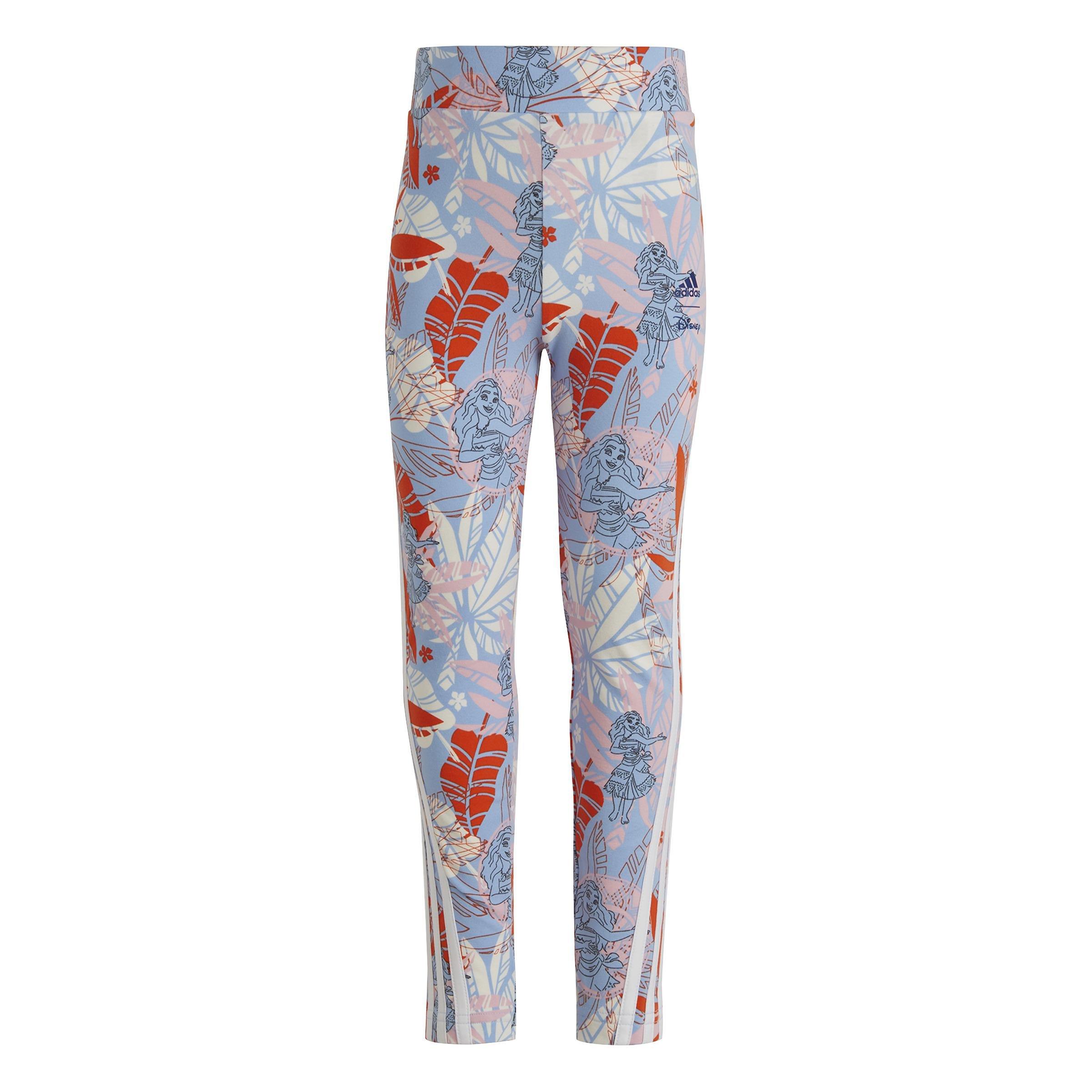 Kids adidas x Disney Moana Leggings, Blue, A901_ONE, large image number 0