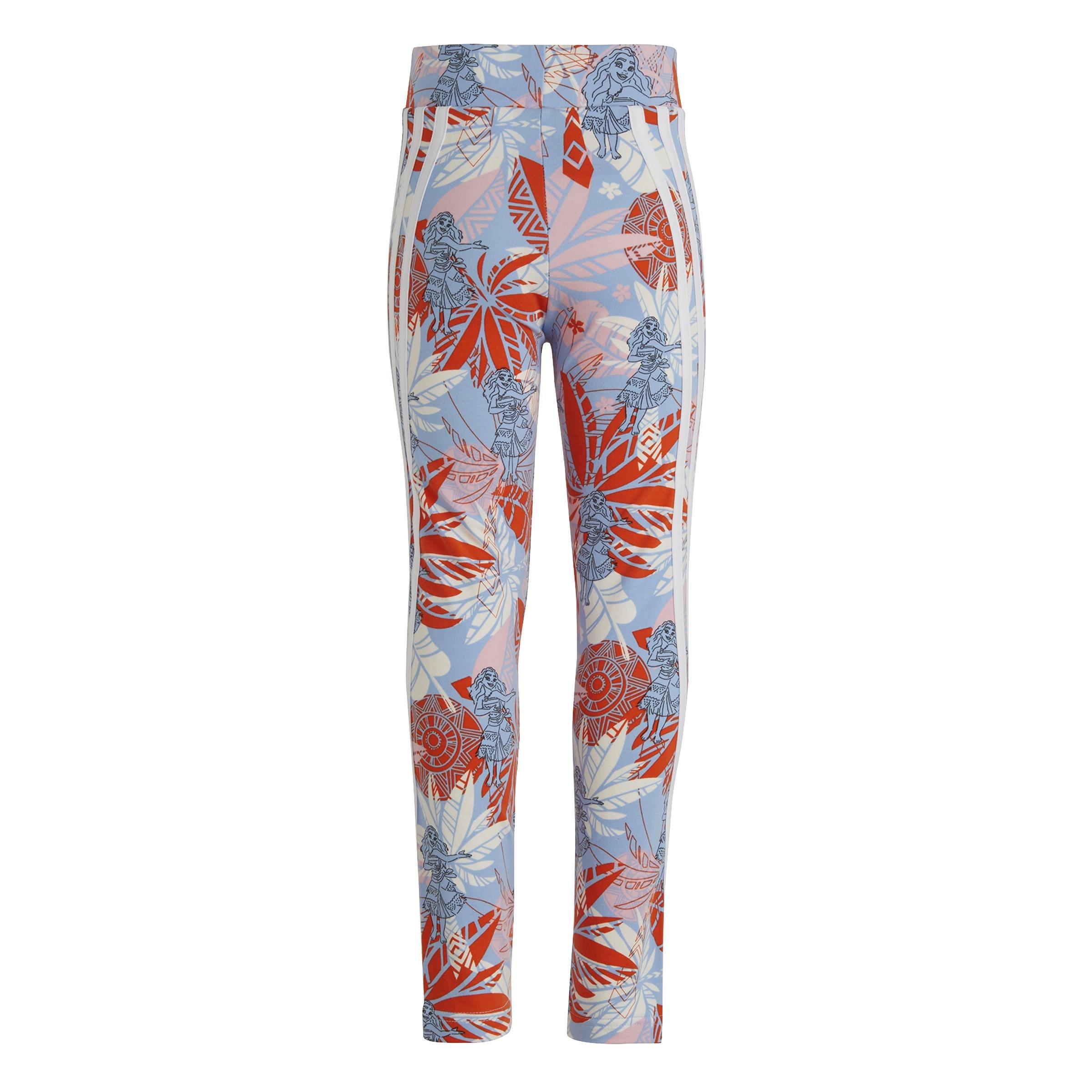 Kids adidas x Disney Moana Leggings, Blue, A901_ONE, large image number 2
