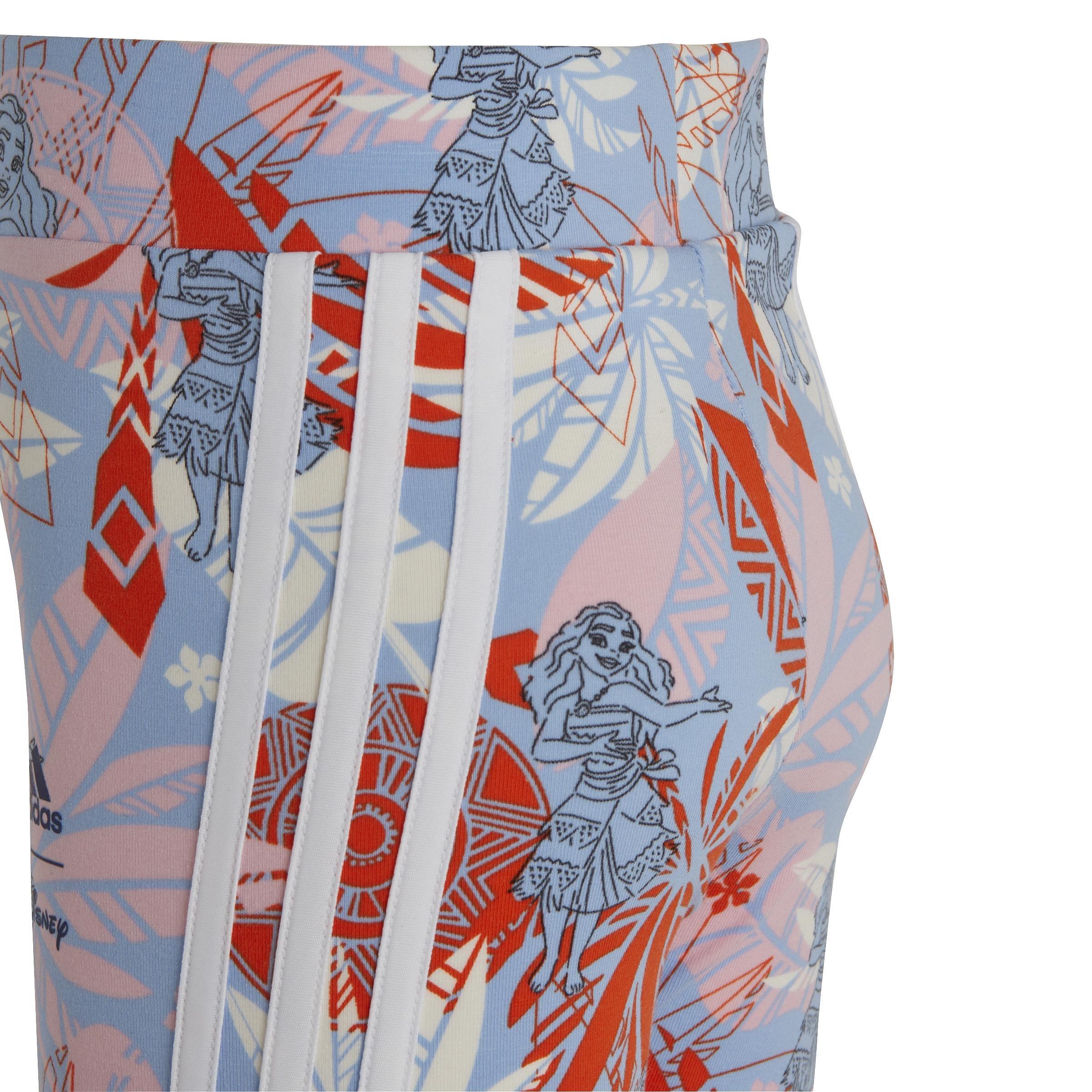Kids adidas x Disney Moana Leggings, Blue, A901_ONE, large image number 5