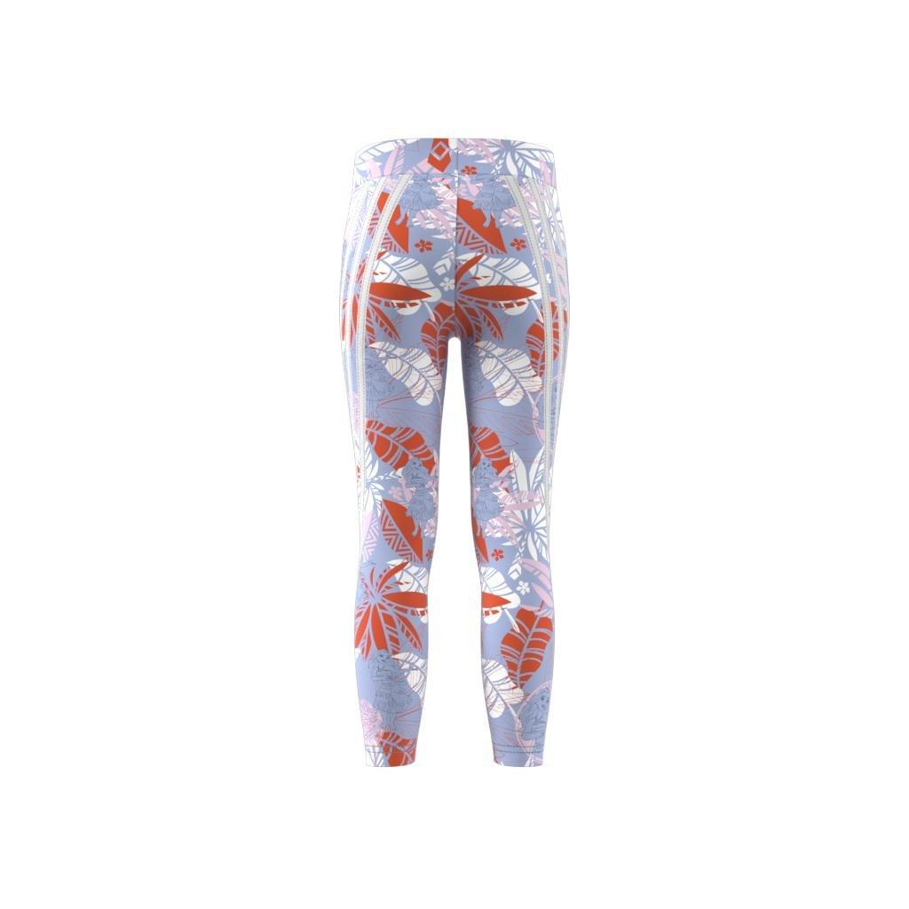 Kids adidas x Disney Moana Leggings, Blue, A901_ONE, large image number 6