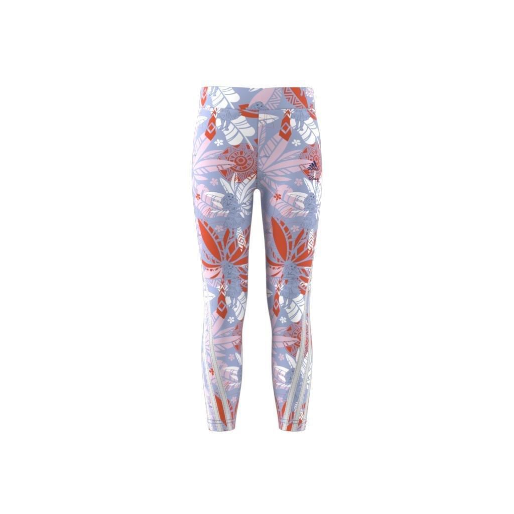 Kids adidas x Disney Moana Leggings, Blue, A901_ONE, large image number 7