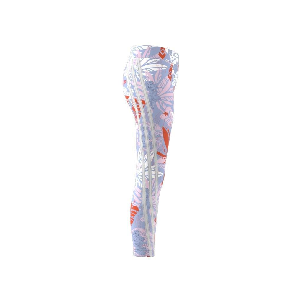 Kids adidas x Disney Moana Leggings, Blue, A901_ONE, large image number 8