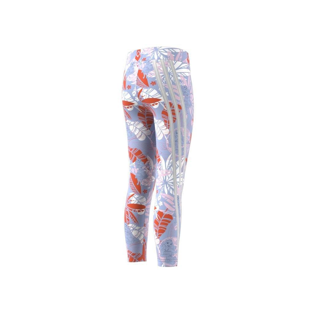 Kids adidas x Disney Moana Leggings, Blue, A901_ONE, large image number 9